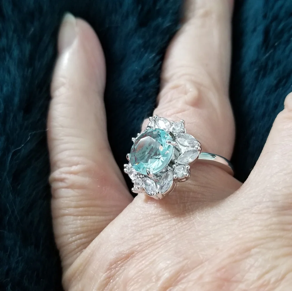 AQUAMARINE RING - Picture 2 of 8